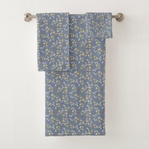 Conjunto De Toalhas Ouro Wildflower em Slate