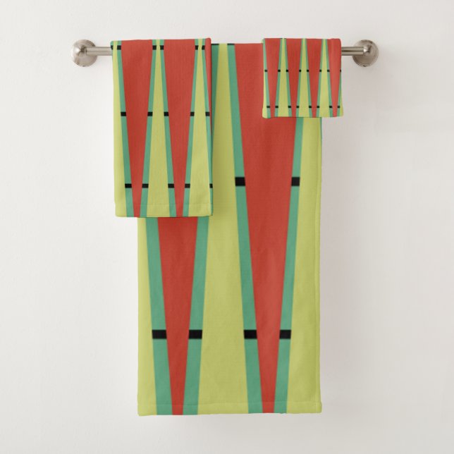 Conjunto De Toalhas Ouros e triângulos (Insitu)