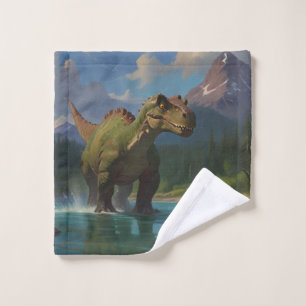 Conjunto De Toalhas Paddling Brontossaurus e Riqueza