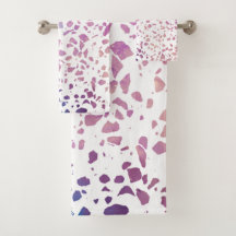Padrão abstrato Terrazzo Mosaico rosa e azul