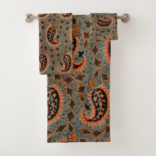 Conjunto De Toalhas Padrão Antigo Paisley Persa