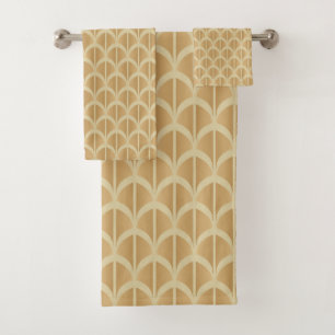 Conjunto De Toalhas Padrão Art Deco
