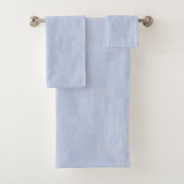 Conjunto De Toalhas Padrão azul claro -