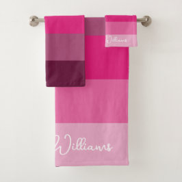 Conjunto De Toalhas PADRÃO bonito PINK COLOR PALETTE PALETA PALETA PAL