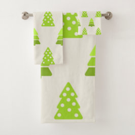 Conjunto De Toalhas Padrão da árvore de Natal