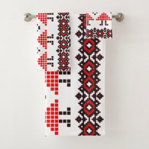 Conjunto De Toalhas Padrão da Europa Oriental, Folk Tradicional, Folcl