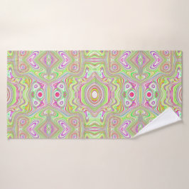 Conjunto De Toalhas Padrão de Abstrato e cor-de-rosa retrorreflector d