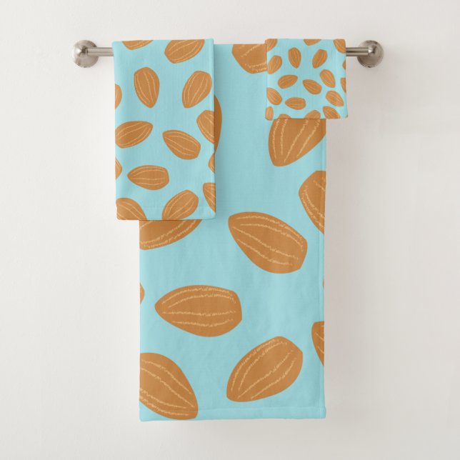 Conjunto De Toalhas Padrão de amêndoa (Insitu)