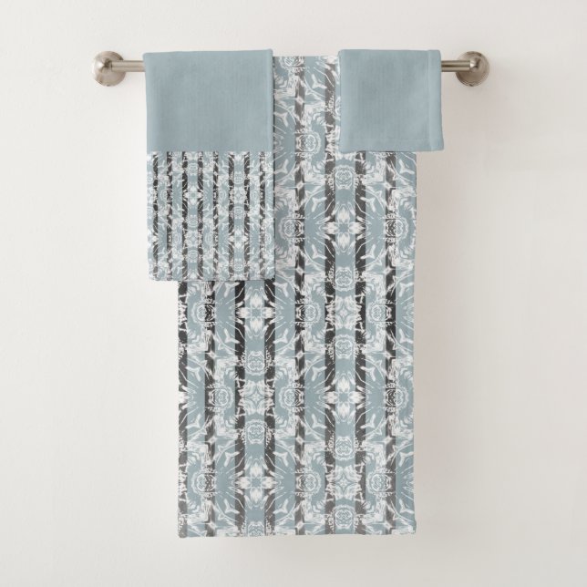 Conjunto De Toalhas Padrão de Azulejos e faixas de círculo (Insitu)