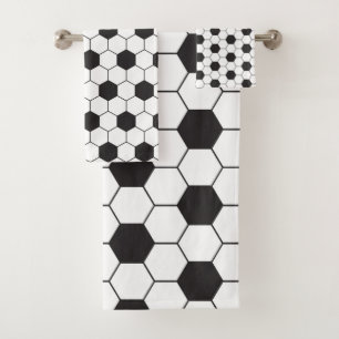 Conjunto De Toalhas Padrão de bola de futebol