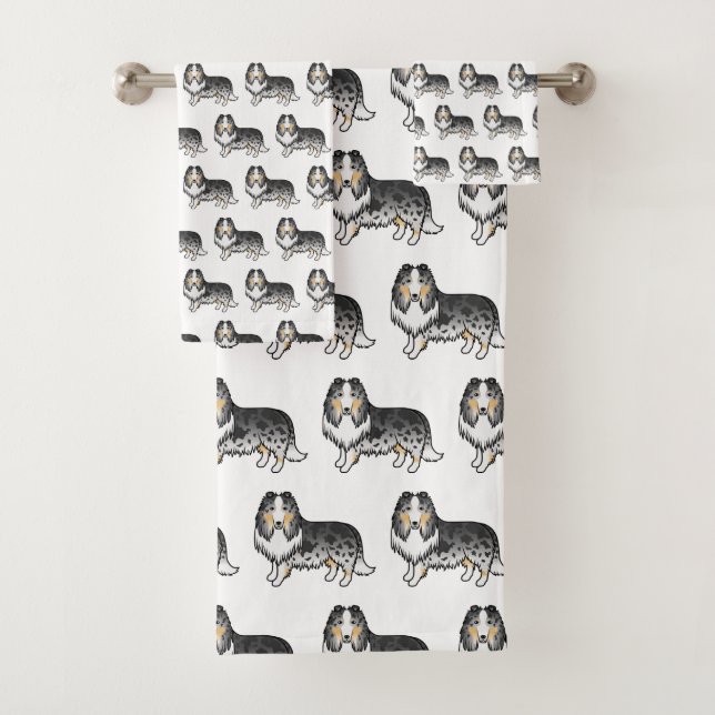 Conjunto De Toalhas Padrão de Cachorro de Desenho Animado Fofo do Coll (Insitu)