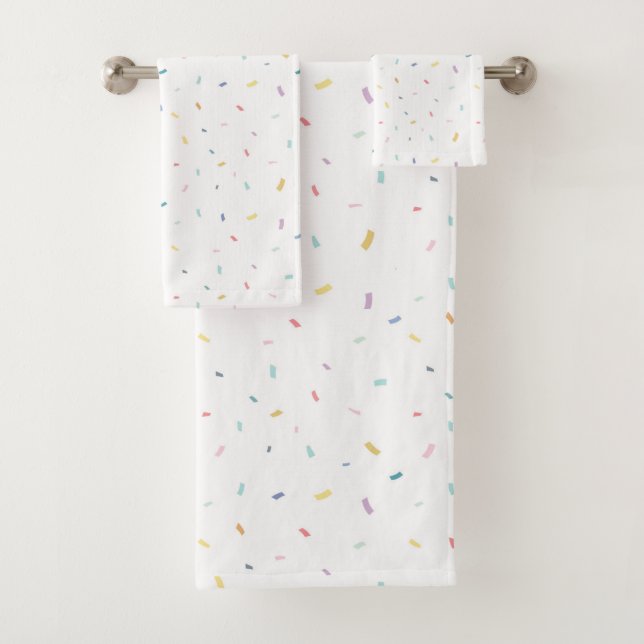 Conjunto De Toalhas Padrão de Confetti de Molho de Água (Insitu)