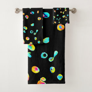 Conjunto De Toalhas Padrão de cores vivas
