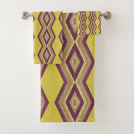 Conjunto De Toalhas Padrão de Design de Negrito