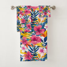 Padrão de Design de Paraíso Floral Tropical Vibran