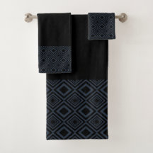 Padrão de Diamante Preto e Cinza