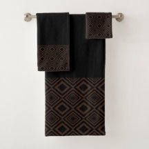 Padrão de diamante preto e cobre