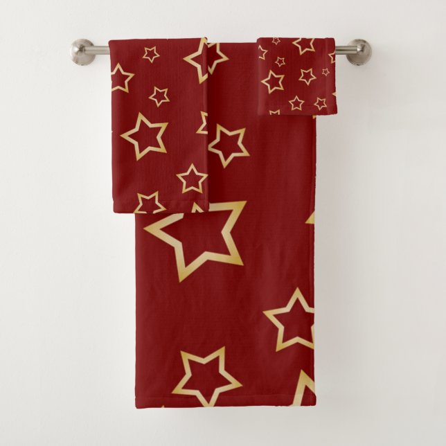 Conjunto De Toalhas Padrão de estrelas (Insitu)