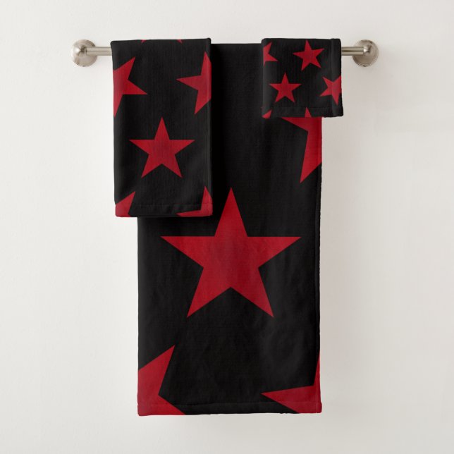 Conjunto De Toalhas Padrão de estrelas de ouro 8 (Insitu)