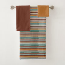 Padrão de faixa na moda brilhante Terra Cotta Oran