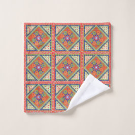 Conjunto De Toalhas Padrão de Filtro de Vintage