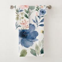 Padrão de Flor Silvestre de Aquarela Botânica Mode