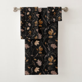 Conjunto De Toalhas Padrão de Folhas de outono