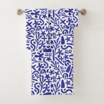 Padrão de formas azuis