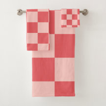 Padrão de Gingham Vermelhos Rosa Verificado
