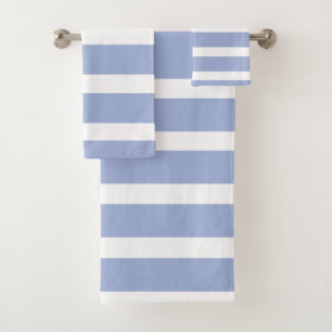 Conjunto De Toalhas Padrão de Greve Costeira de Verão Branco Azul