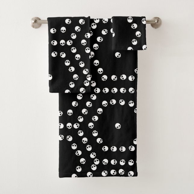 Conjunto De Toalhas Padrão de Hexágono do Crânio (Insitu)