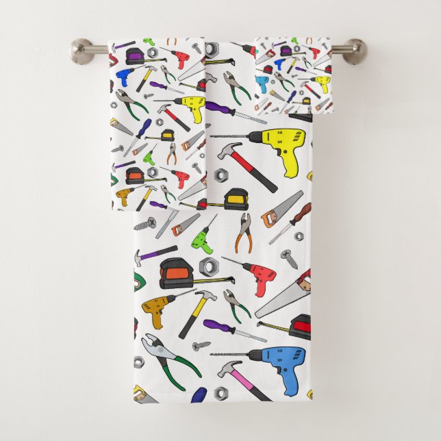 Conjunto De Toalhas Padrão de Ilustração de Hardware das Ferramentas d (Insitu)