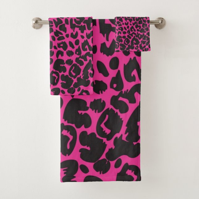 Conjunto De Toalhas Padrão de impressão animal (Insitu)