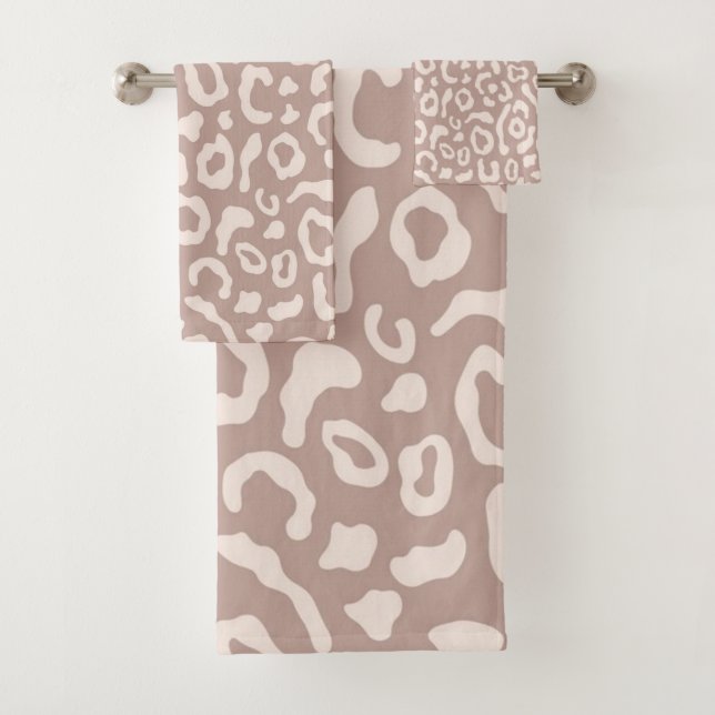 Conjunto De Toalhas Padrão de impressão animal (Insitu)