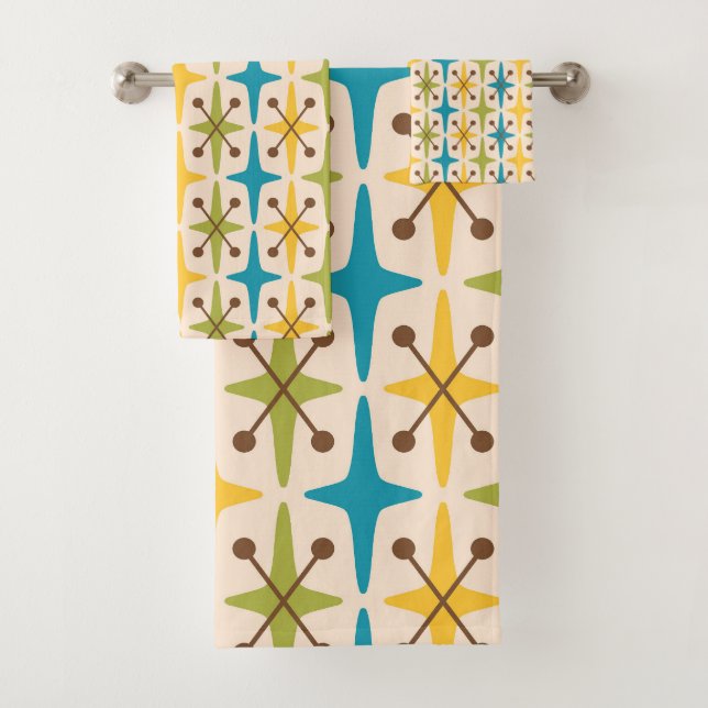 Conjunto De Toalhas Padrão de Inicialização Moderna do meio século (Insitu)