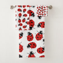 Padrão de Ladybug Vermelho Cute