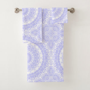 Conjunto De Toalhas Padrão de Mandala do Sonho da Periwinkle