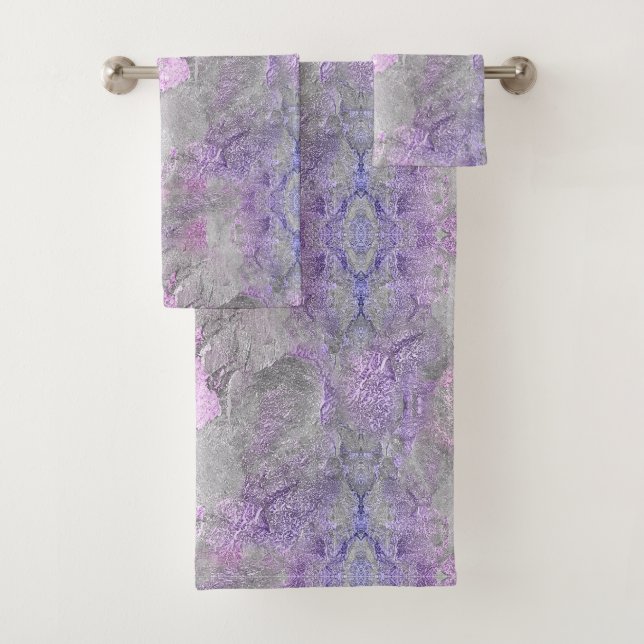 Conjunto De Toalhas Padrão de mármore 3 (Insitu)