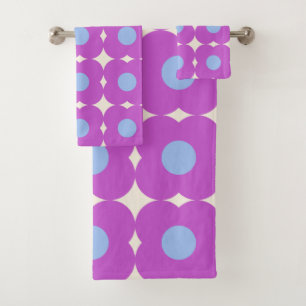 Conjunto De Toalhas Padrão de Médio Roxo do Padrão de Flor Tronco