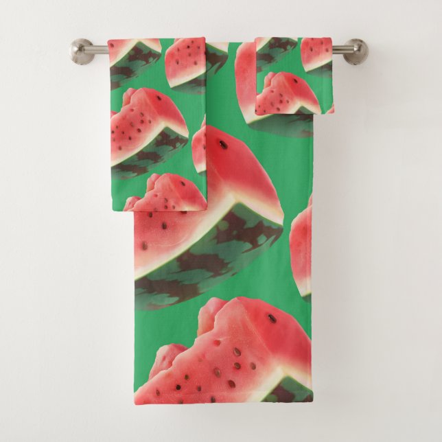 Conjunto De Toalhas Padrão de Melancia Suculenta: Design de Frutas de  (Insitu)