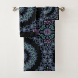 Conjunto De Toalhas Padrão de miçangas bordadas