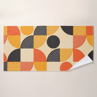 Conjunto De Toalhas Padrão de Mosaico Geométrico