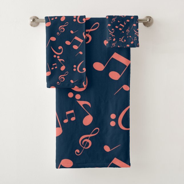 Conjunto De Toalhas Padrão de música (Insitu)