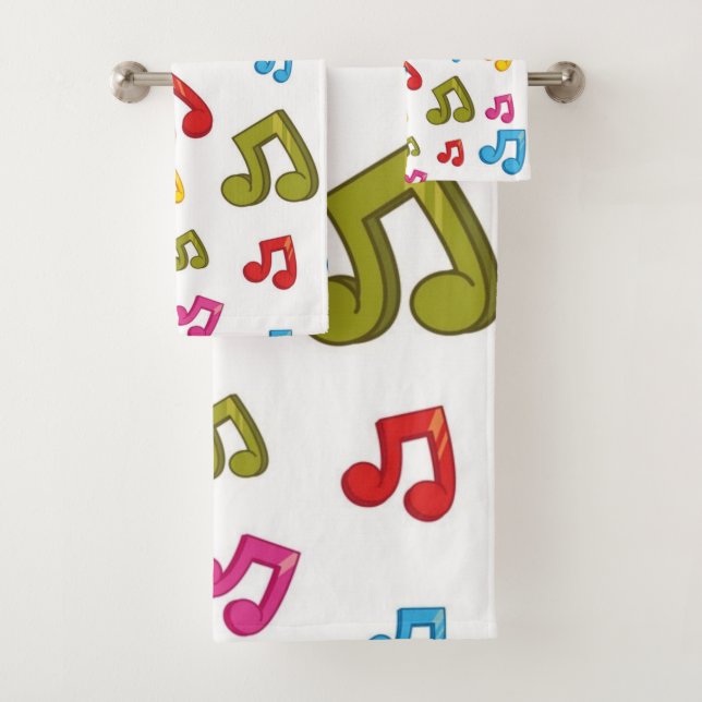Conjunto De Toalhas Padrão de música (Insitu)