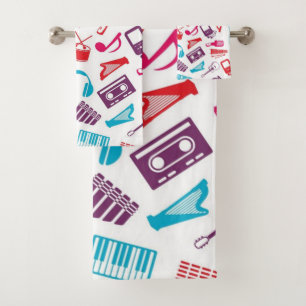 Conjunto De Toalhas Padrão de música
