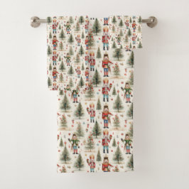 Conjunto De Toalhas Padrão de Nozes de Natal