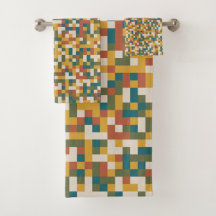 Padrão de Pixel Botânico Terroso Moderno Boho