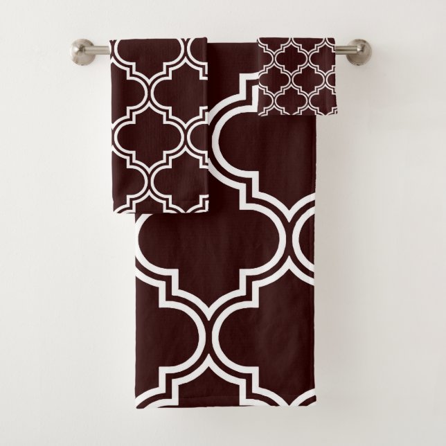 Conjunto De Toalhas Padrão de Quatrefoil (Insitu)