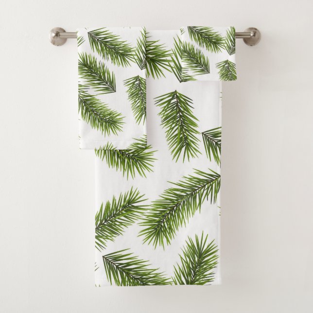 Conjunto De Toalhas Padrão de Ramificação Evergreen (Insitu)