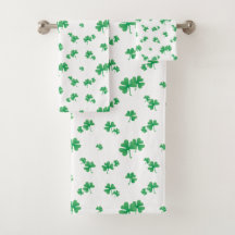 Padrão de Shamrock irlandês verde gradiente